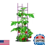 Growsun No Splicing 5FT Tall Tomato Cage 6-PACK Large Stakes Garden. Fixed Price $75.14.