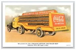 Postcard: Coca-cola, Weldmech Full Streamline Bottlers' Trailer Body Unposted. Fixed Price $29.96.