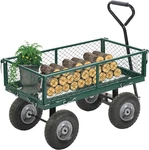 Garden Carts Yard Dump Wagon Lawn Utility Outdoor Steel Heavy Duty. Fixed Price $74.99.