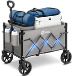 Sekey Heavy Duty Wagon: 220LBS Capacity, Big Wheels, Foldable For Outdoor Use.. Fixed Price $34.50.