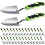 16 Pcs Garden Aluminum Alloy Heavy Duty Trowel Small Digging Shovels M.... Fixed Price $59.99.