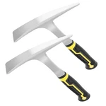 2 Pack 30OZ Weeding Mattock Hoe, Small Rock Pick Axe With Pointed Head And .... Fixed Price $44.54.