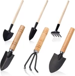 Small Tool Set, 6 Pieces Iron Gardening Kit Including Hand Black. Fixed Price $14.52.