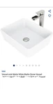 Vigo VGT940 Marigold 17-3/4" Matte Stone Vessel Bathroom Sink Nickel.. Fixed Price $150.00.
