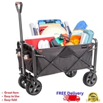 Mac Sports Xl Folding Wagon Heavy Duty 350LB Capacity All Terrain Beach Cart New. Fixed Price $119.85.