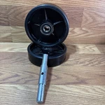 Pallet Jacktruck Steering Wheels 7" Set With Axle No Fasteners & Protective Caps. Fixed Price $36.00.