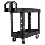 Rubbermaid FG450088BLA Hd 2-SHELF Utility Cart W/lipped (small) (4500-88). Fixed Price $176.99.