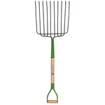 John Deere 7005558 30 In. 10 Tine Steel Bedding Fork With Wood Handle Green. Fixed Price $65.09.