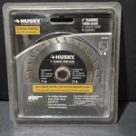 Husky 4" Diamond Turbo Cutting Blade For Concrete, Brick, Stone Stucco. Fixed Price $13.45.