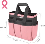 Workpro Garden Bag Tool Tote Storage With 8 Pockets Pink Ribbon Gifts. Fixed Price $19.99.