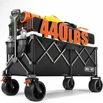 45'' Collapsible Foldable Extended Wagon Cart - 300L Heavy Duty 440LBS Large Cap. Fixed Price $202.99.