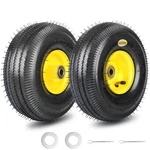 Gicool 4.10/3.50-4 Explorer Series Rubber Tire And Wheel, Pack, With 2.25" .... Fixed Price $35.38.