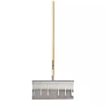 44.16 In. Wood Handle Aluminum Blade Combo Snow Shovel Pusher. Fixed Price $28.85.