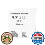 50 Sheets White Cardstock 8.5 X 11, 90 Lb Cover Papers, Heavyweight. Fixed Price $32.28.