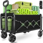 Wagon Foldable Collapsible Portable Lightweight Wheels Sports Camping Carts. Fixed Price $59.99.