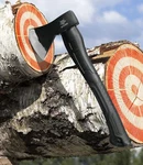 3 Pack, 15-INCH Camping Hatchet, Carbon Steel Splitting Axe. Fixed Price $92.48.
