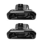 1 Pair 2253506 Exhaust Tips Bezels Gloss Black Compatible With Chevy Silverad.... Fixed Price $79.83.