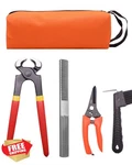 Loaged 8" Farrier Hoof Tool Kit 5 Piece Rasp Nipper Cutter. Fixed Price $34.99.