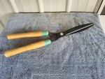Vintage Wooden Handle Garden Hedge Shears Trimmers 22" Douglas 23-017. Fixed Price $19.95.