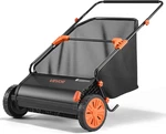 Push Lawn Sweeper, 26 In Leaf & Grass Collector With 7 Cu. Ft. Hopper Bag, Adjus. Fixed Price $228.99.