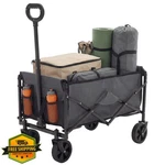 Newbulig Foldable Wagon Cart Gray Detachable Wheels 220LB Capacity. Fixed Price $69.99.
