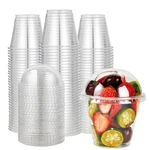 Lilymicky 200 Pack 9 Oz Clear Plastic Cups With Dome Lids For Ice Cream Cold Dri. Fixed Price $60.90.