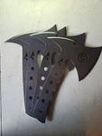 Southern Grind Wasp Throwing Axe Set Of 4 W/ Black Kydex Sheath SG10070001. Fixed Price $199.00.