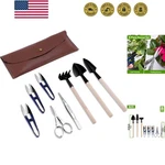 Bonsai Set 8 Pcs - Include Pruner, Fold Scissors, Mini Rake, Bud & Leaf Trimm.... Fixed Price $20.99.