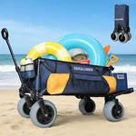 X900 Beach Wagon For Sand With 9" 4" Big Wheels, 48" Extra Large Heavy Duty Fold. Fixed Price $247.99.