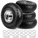 Phepetroll 4.10/3.50-4 Inch Solid Tires Wheels Flat Free Pack. Fixed Price $74.99.