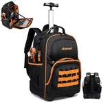 2-IN-1 Rolling Tool Backpack Heavy Duty, 47 Pockets Bag With Whe.... Fixed Price $150.19.