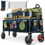 Portal 51.2 Long Wagons Carts Foldable 400L Large Collapsible Wheels 500. Fixed Price $173.59.