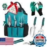 Tool Set, Gardening Gifts For Women, Mom, Dad, 11-PIECE Heavy-duty. Fixed Price $40.56.