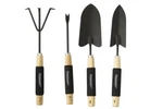 Yardworks 4 Piece Garden Tool Set Planting Potting With Comfort Grip Handle. Fixed Price $18.43.