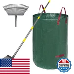 Serqd Adjustable Garden Rake For Leaves 36-73 Long Handle 18 Wide Heavy Duty 25. Fixed Price $28.40.
