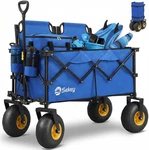 Sekey Beach Wagon, 9IN Sand Wheels, 600LB Foldable Cart, 200L Capacity. Fixed Price $178.84.