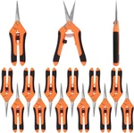 12 Pcs Gardening Scissors Stainless Steel Pruning Shears Hand Pruner Trimming. Fixed Price $27.50.