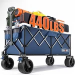 Overmont 45 Collapsible Foldable Wagon Cart 440LB Capacity. Fixed Price $160.99.