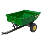 John Deere 450 Lb. 7 Cu. Ft. Tow-behind Poly Utility Cart Riding Mower Tractor. Fixed Price $329.97.