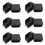 Uenhoy 30 Pcs 1-1/2" Square Plastic Plugs Insert End Caps Black Tubing Ca.... Fixed Price $20.66.