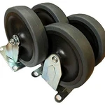 - Set Of Casters With Rubbermaid Commercial 4400 & 4500 Series Carts 5".... Fixed Price $67.08.