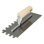 Qep Traditional Carbon Steel Notched Flooring Trowel W/wood Handle 1/2X1/2X1/2. Fixed Price $5.99.