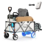 Litheli Electric Wagon Cart With 1 Battery, Allterrain Wheels & Variable Spee.... Fixed Price $242.43.