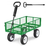 Garden Cart, 900 Lbs, Heavy Duty Steel Yard And Utility Wagon With 10-INC. Fixed Price $154.26.