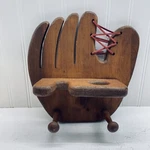 Wooden Baseball Softball Bat Glove Wall Caddy Rack Holder Room Display. Fixed Price $19.95.