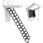 Vevor Steel Attic Ladder Ceiling-mounted Stairs 9.5 To 10.2 Ft Ceilings. Fixed Price $604.99.