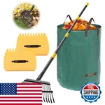 Lilyvane Rake For Leaves Large 18 Wide Metal Leaf 65 Long HANDLE25. Fixed Price $37.16.