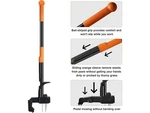 Goodpartner Weed Puller Tool 40" Long Handle Picker Leaf Bag - Black/orange. Fixed Price $48.64.