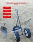 Garden Wheel Hoe Cultivator Dual Weeder Plow Hand Tiller Tool. Fixed Price $109.89.