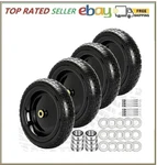 13" Flat Free Replacement Tires For Gor Garden Cart 4.00-6 Solid Wheels. Fixed Price $87.71.